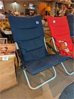 Blue oversized Folding lawn chair