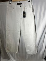 New womens Indigo rose sz5 low rise white jeans