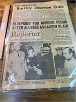 1963 JFK ASSASSIN NEWSPAPER PORTLAND REPORTER