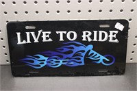 Live to Ride License Plates