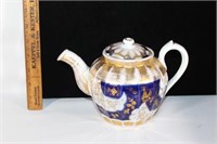 Flow Blue Antique tea pot C1890