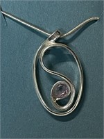 STERLING AMETHYST NECKLACE