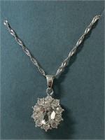 STERLING CRYSTAL NECKLACE