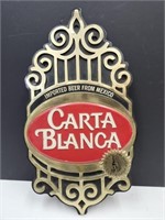 CARTA BLANCA Bar Sign Advertising 10 x 17"