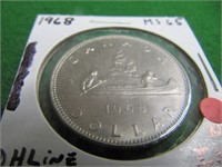 1968 CDN DOLLAR COIN