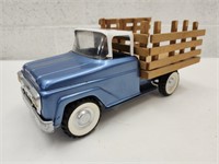 Structo Stake Bed Pressed Steel Toy Truck 13.5"