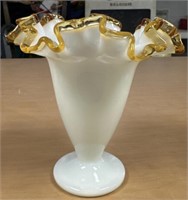 Fenton Gold Crest 6" Vase -Circa 1950’s