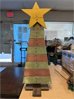 31" tall wooden Christmas tree / NO SHIP