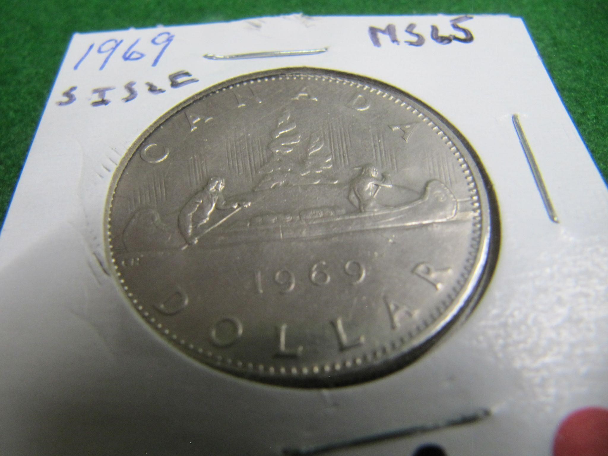 1969 CDN DOLLAR COIN