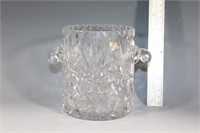 MCM German cut crystal ice bucket c1950s
