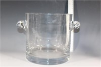 VTG Crystal ice bucket with swirl handles