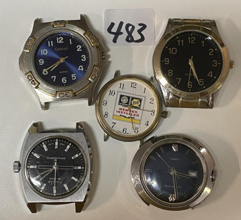 NICE MIXED LOT OF MENS WATCHES WITHOUT STRAPS