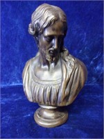 Cold Cast Bronze Bust of Jesus Christ