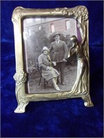 5 x 7 Brass Art Nouveau Photo Frame