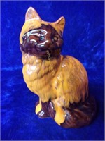 Glazed Terra Cotta Cat Figurine