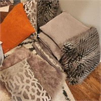 Accent Pillows w/ Blankets