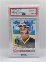 1979 TOPPS OZZIE SMITH SIGNED ROOKIE CARD. PSA 10