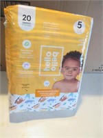 CASE OF 6 PACK OF HELLO BELLO 20CT DIAPER SIZE 3