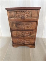 Tiny Hand Carved Chest of Drawers