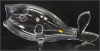 Blenko Art Glass Fish Mid-Century Modern 20"