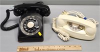 2 Telephones Rotary Dial Phones incl Kellogg