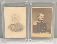 2 Robert E. Lee Carte de Visite CDV Photos