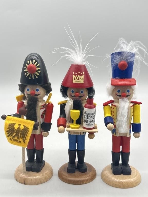 (3) Small German Nutcrackers, 5.5in height
