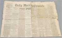 Daily Morning Chronicle Lincoln Newspaper 1865