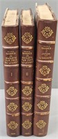 1923 French Books 3 Volumes Leatherbounds