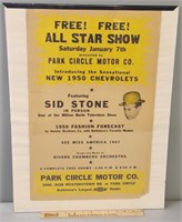 Sid Stone Concert Poster