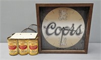 Coors Clock & National Beer Light Advertising