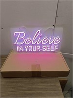 LED NEON SIGN BELIEVE IN YOUR SELF