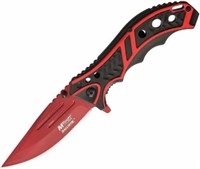 Mtech Ballistic Linerlock Black/red A/o Knife