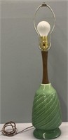 Art Pottery & Wood MCM Lamp