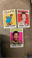 Herm Gilliam, 1971-72 Topps Elvin Hayes 3 lot