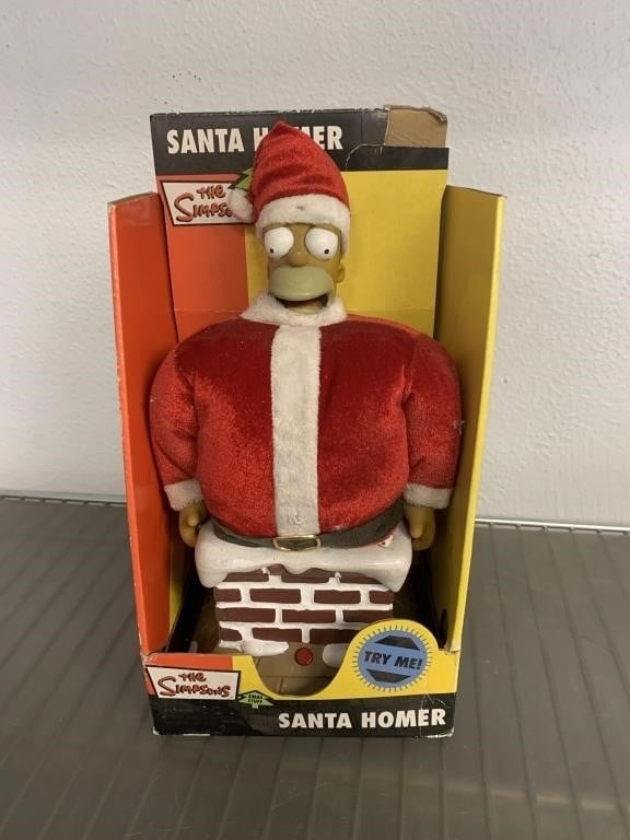 Homer Simpson as Santa Doll