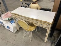 FRENCH PROV DESK AND STOOL