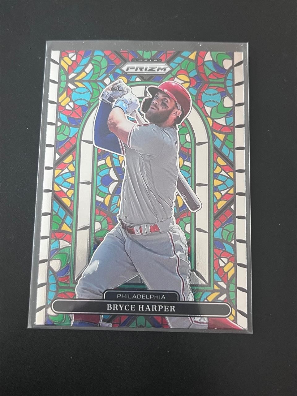 Bryce Harper Stained Glass Card