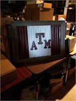 Wood and metal Texas A&M sign sign