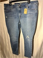 New Levi's 711 Skinny jean size 34 womens
