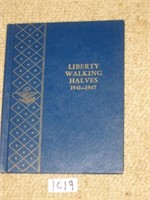 Silver Walking Liberty Half Dollar Bk. 2 Album 19n
