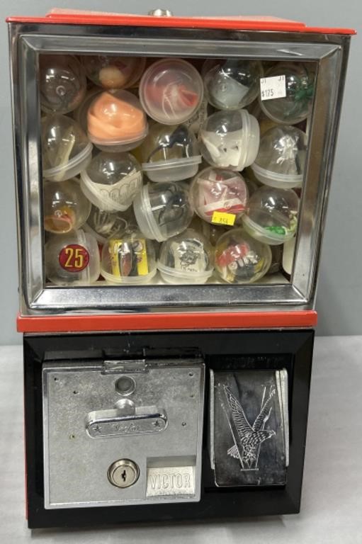 Victor “77” Vending Machine with Toys
