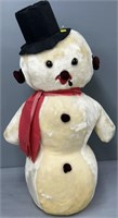 Vintage Christmas Snowman Plush