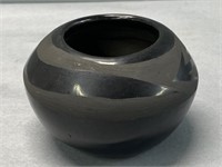 Santa Clara Black Pottery Bowl