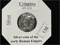 AD 183 Crispina Silver Coin