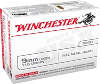 Winchester Ammo USA9MMVP USA  9mm Luger 115 gr Ful