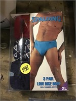 NEW pack of Spalding Low Rise Briefs