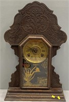 Antique Oak Sessions Kitchen Clock
