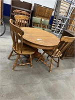 KITCHEN TABLE WITH 3 MATCHING CHAIRS
