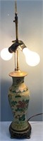 Chinese Cloisonne Vase Lamp